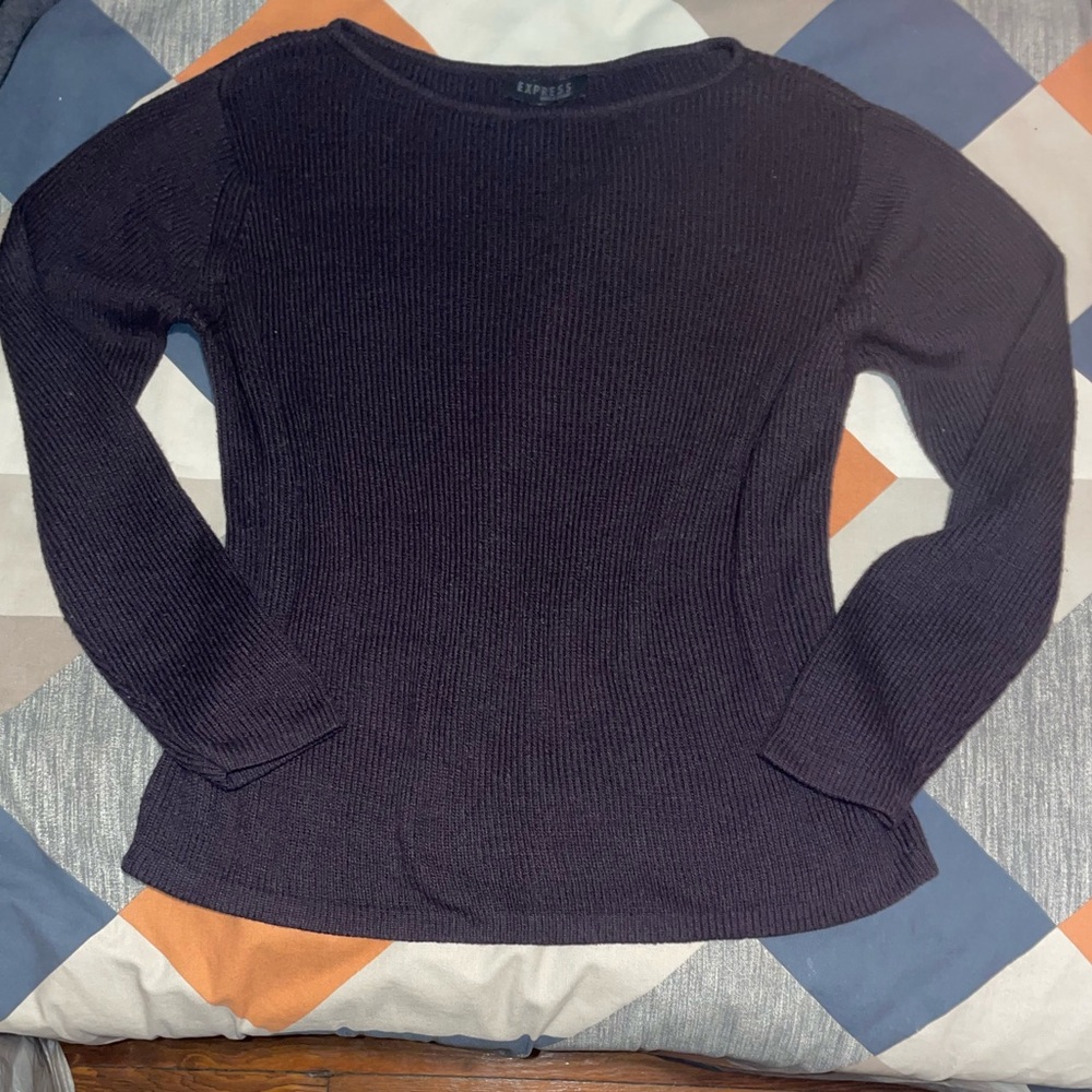 💜 Express Royal Purple Sweater Size Large - Picture 1 of 7